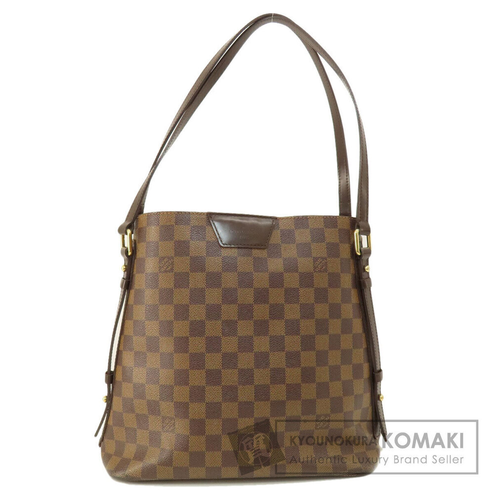 Louis Vuitton Cabas Rivington Damier Ebene Brown Tote Bag Canvas